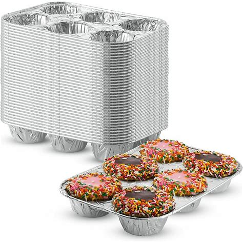99 Free shipping Aluminum Foil Muffin Pans Reusable and Disposable, Holds 6 Cupcakes Muffins 12. . Disposable aluminum cupcake pans